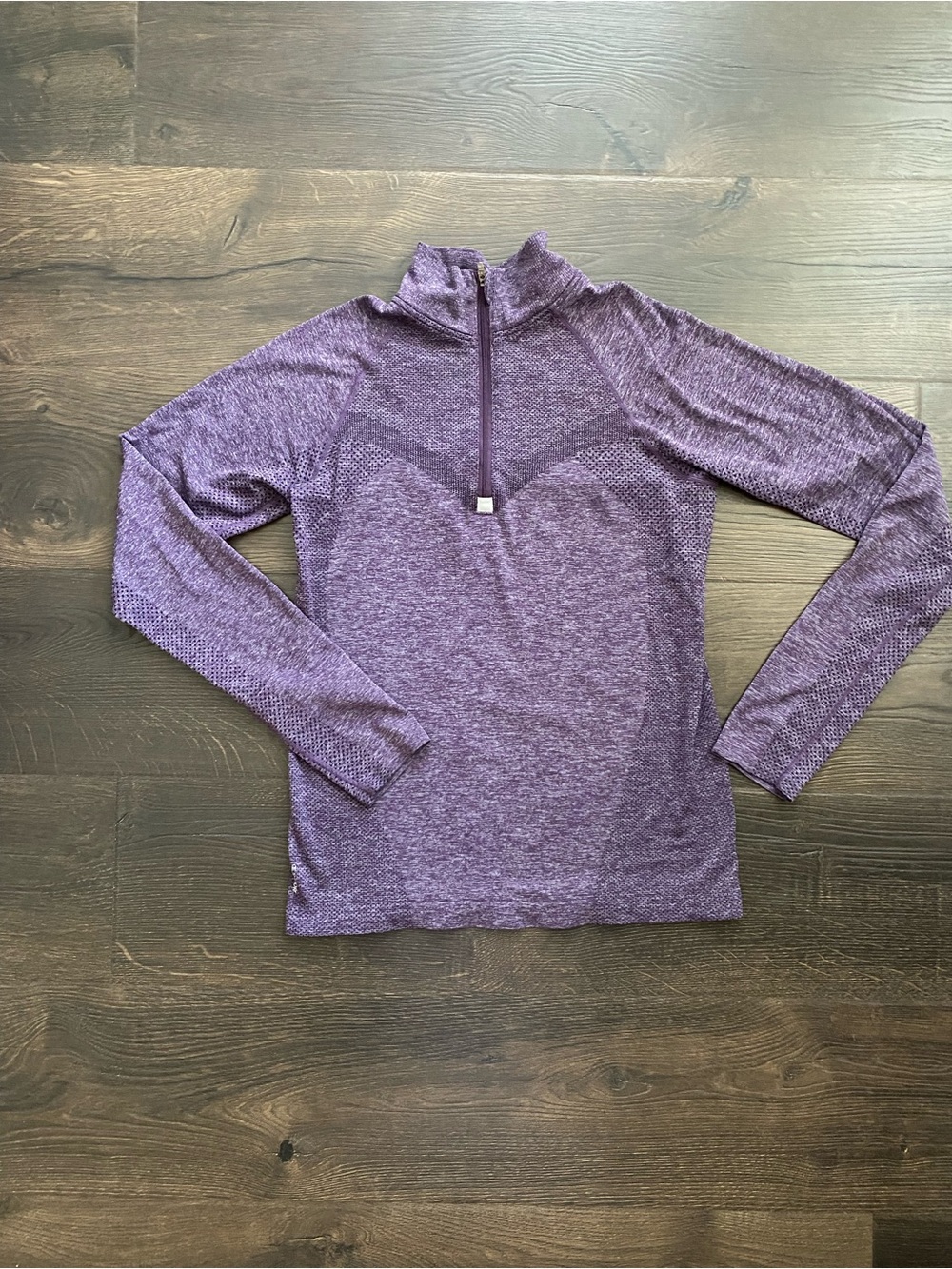 Champion Gear Seamless 1/2 Zip Pullover Purple Heather Athletic Top Small